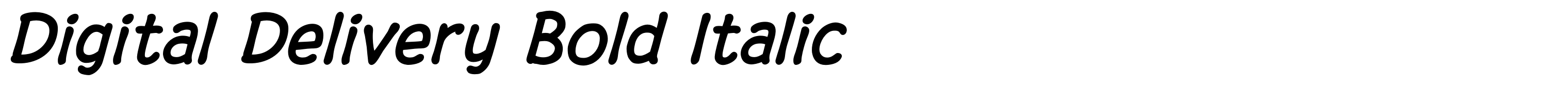 Digital Delivery Bold Italic